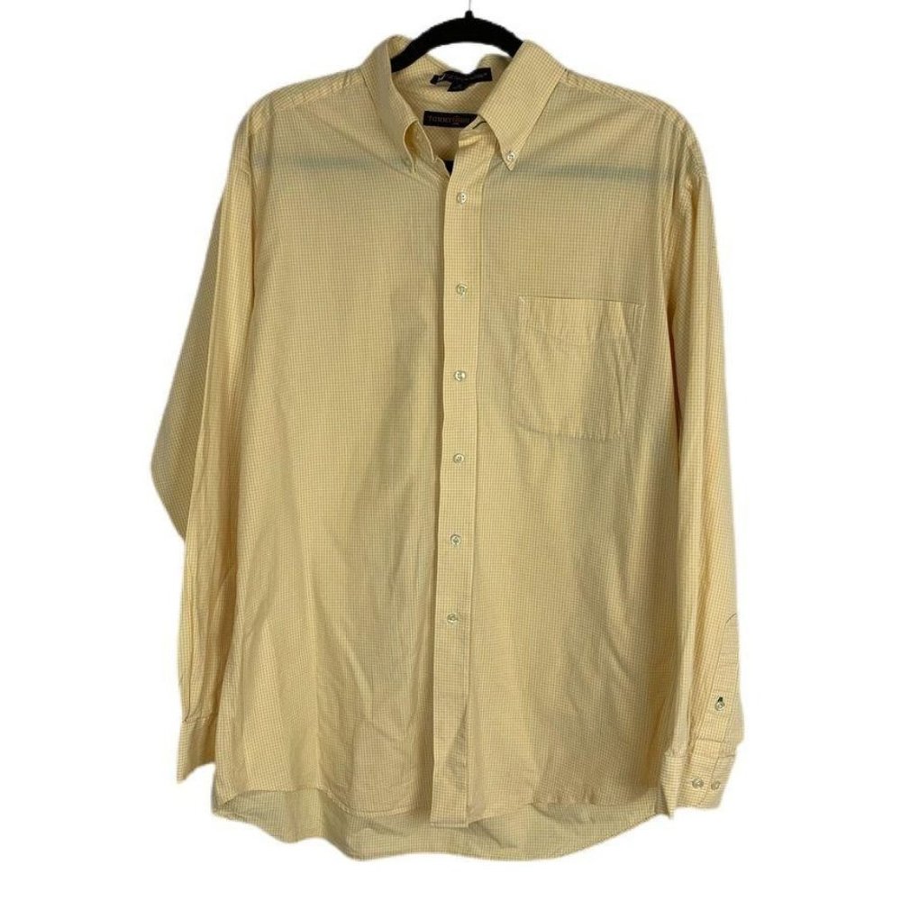 Tommy‎ Hilfiger Gingham Button Down Yellow White